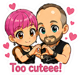 ElectricDust chibi sticker: Cutie